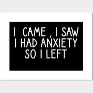 Funny Anxiety Quote Posters and Art